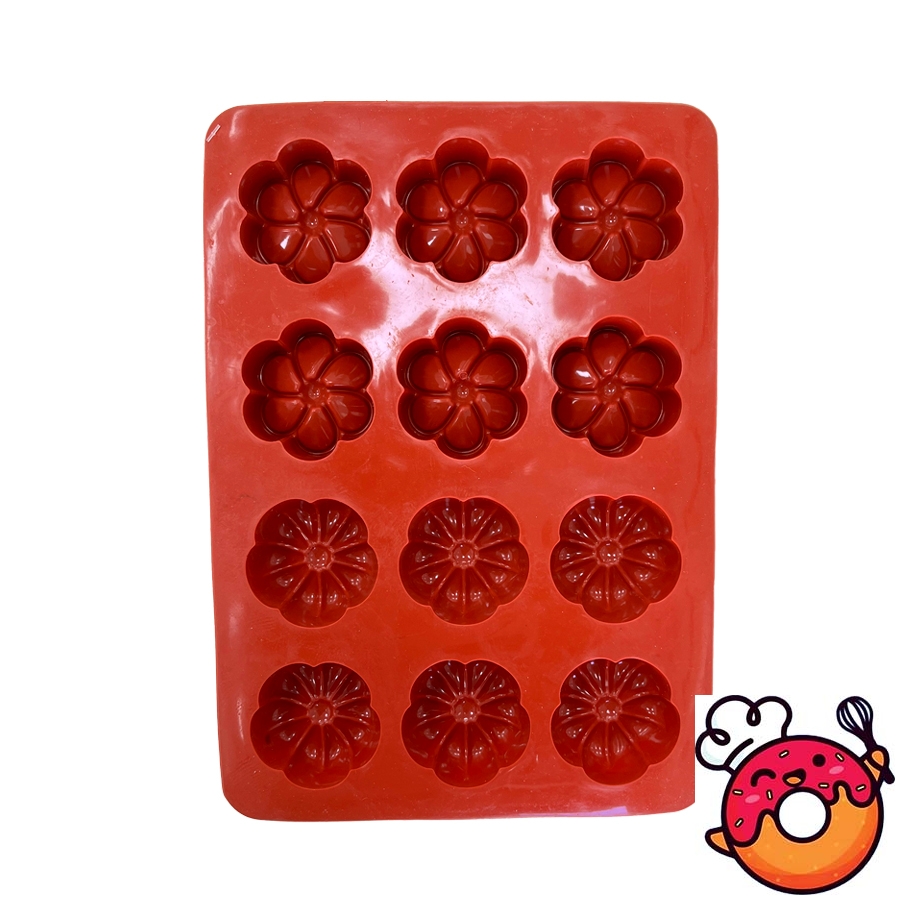 قالب سیلیکونی حلوایی مدل نرگس 12 تایی