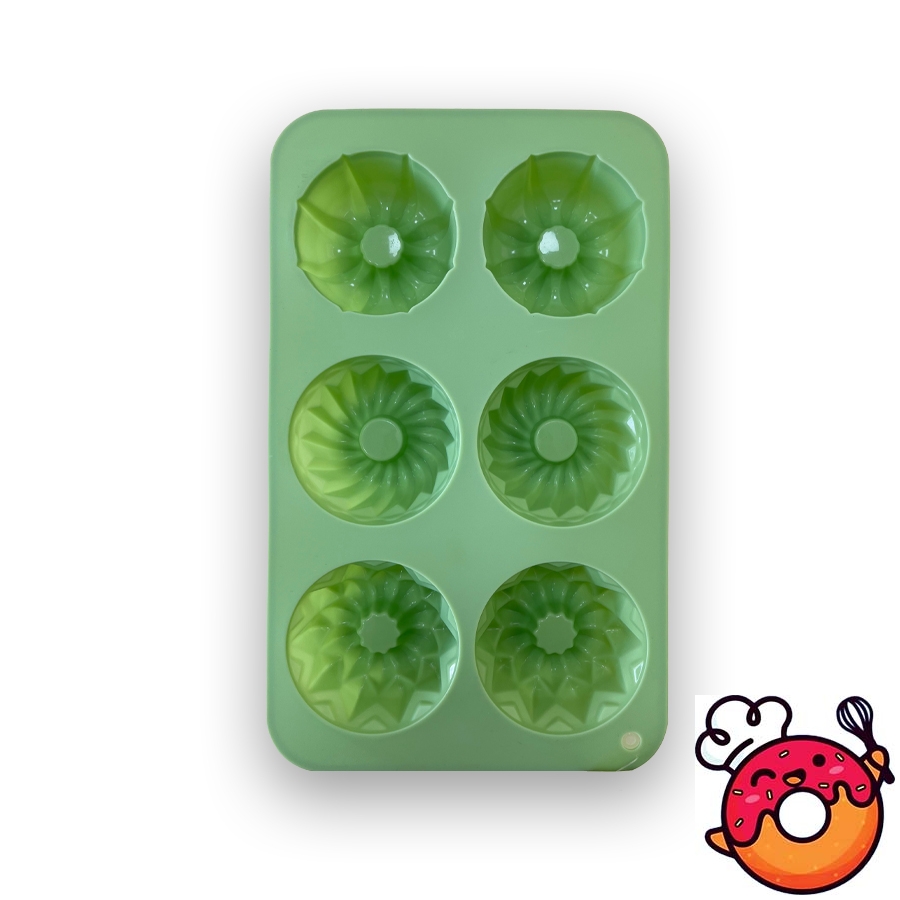 قالب سیلیکونی مدل 6 تایی شیفون دار