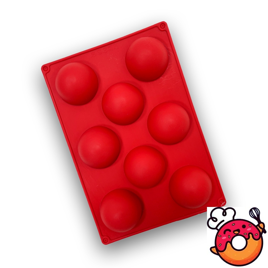 قالب سیلیکونی نیمکره سایز 6 سانتی متر 8 تایی