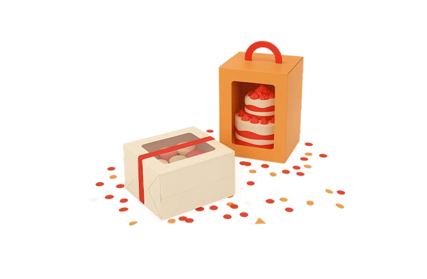 بسته‌بندی کیک و شیرینی