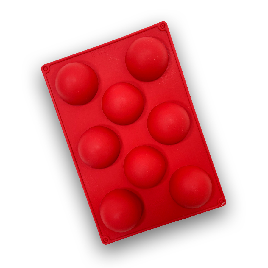 قالب سیلیکونی نیمکره سایز 6 سانتی متر 8 تایی