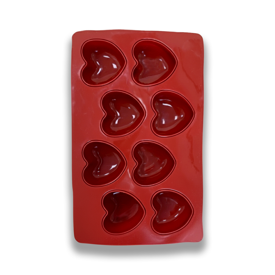 قالب سیلیکونی مدل قلب ساده 3 بعدی 8 تایی