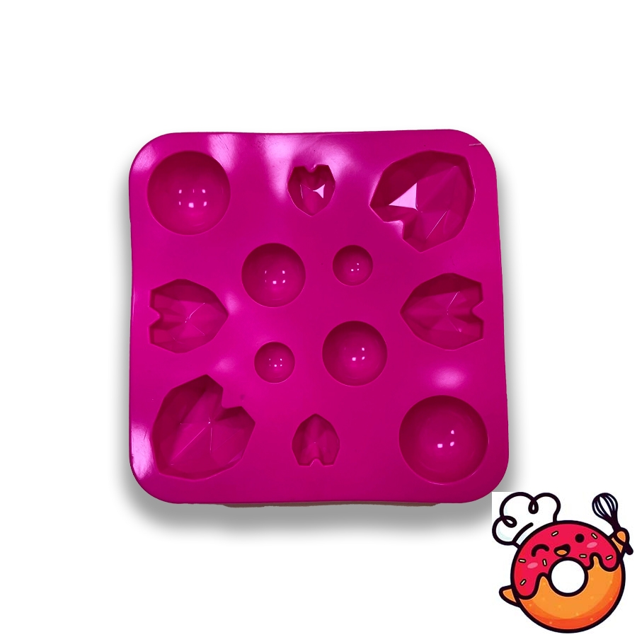 قالب سیلیکونی مافین قلب و نیمکره