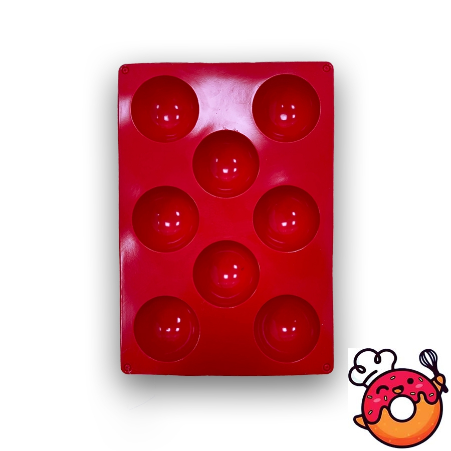 قالب سیلیکونی نیمکره سایز 6 سانتی متر 8 تایی