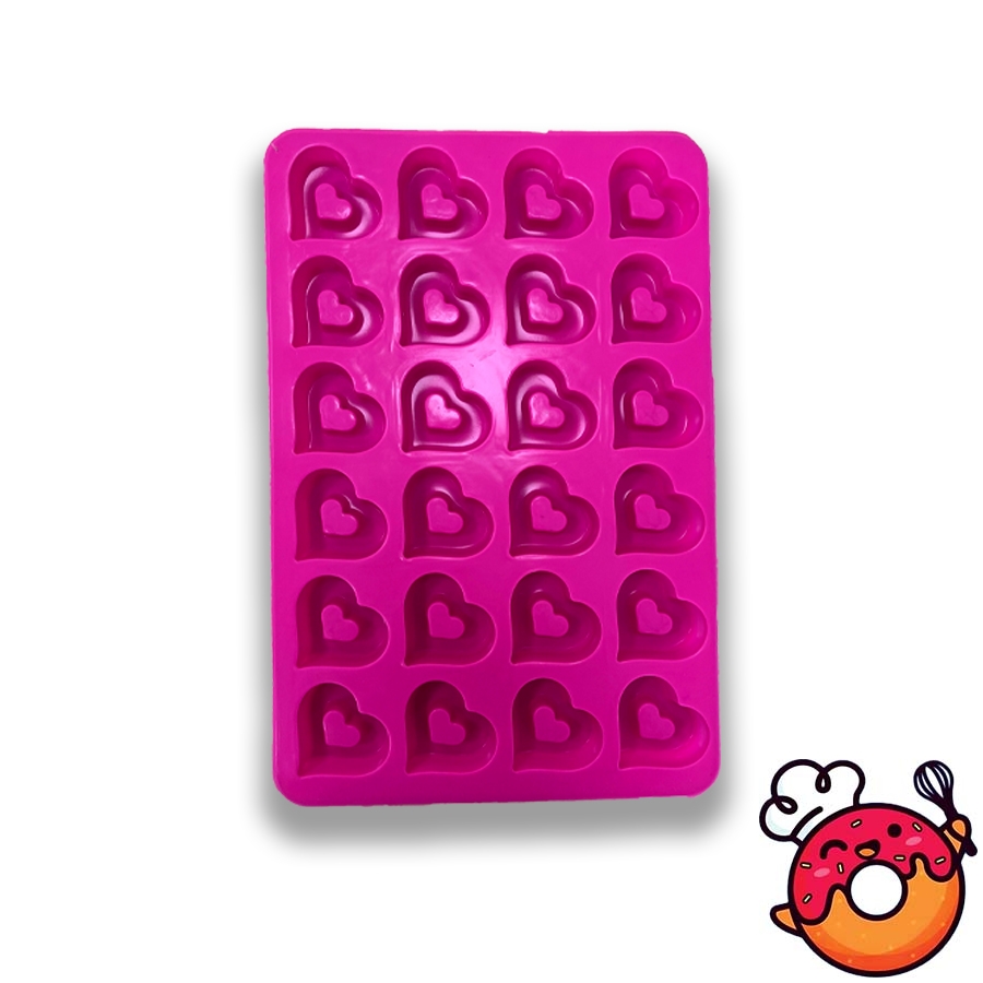 قالب سیلیکونی مدل ساوارین قلبی 24 تایی