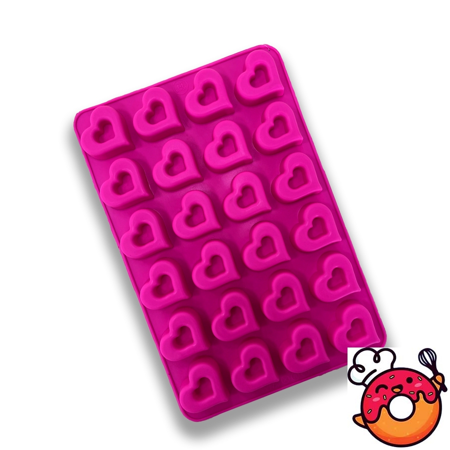 قالب سیلیکونی مدل ساوارین قلبی 24 تایی