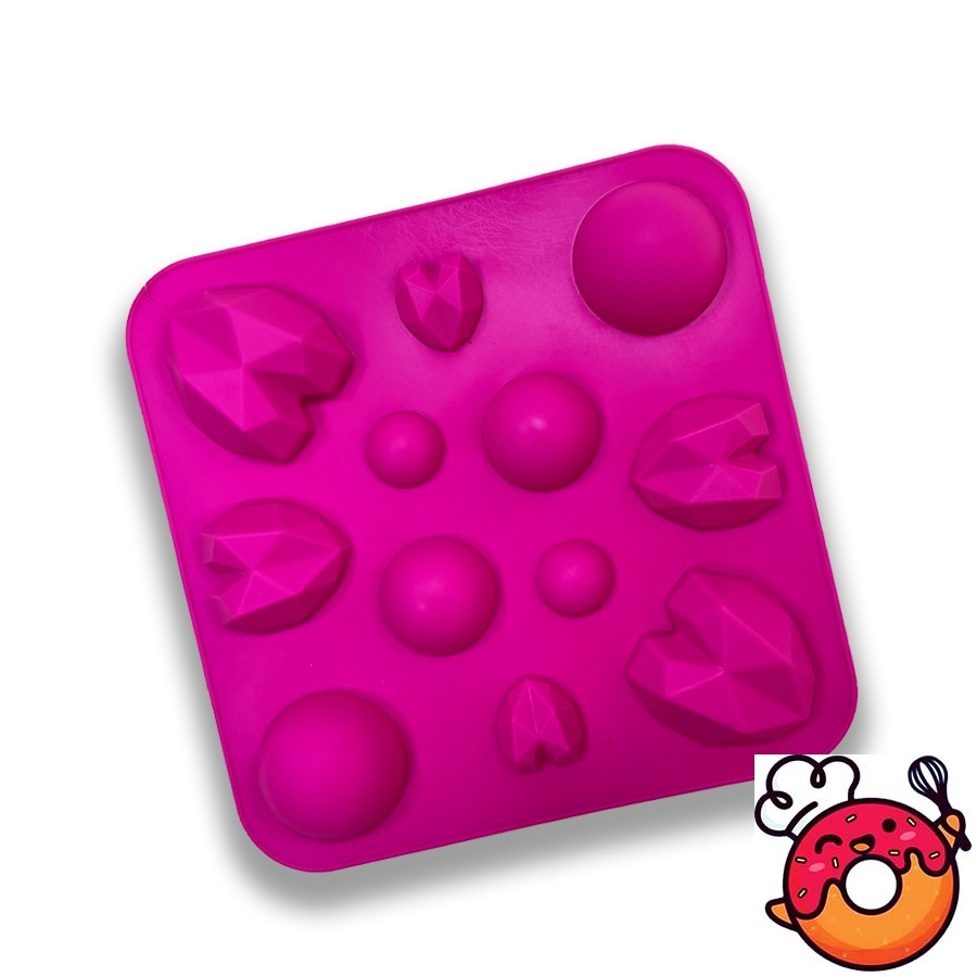 قالب سیلیکونی مافین قلب و نیمکره