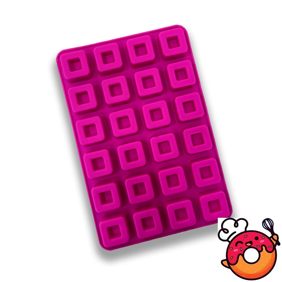 قالب سیلیکونی مدل ساوارین مربع 24 تایی