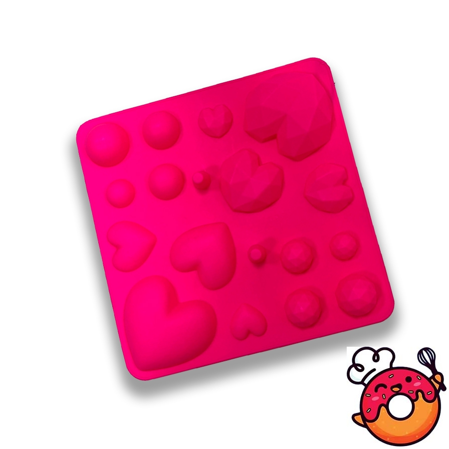 قالب سیلیکونی قلب و دایره الماسی جور